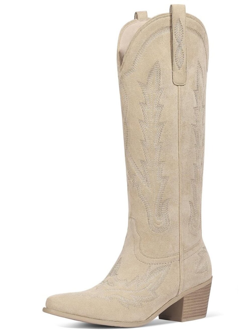 Cowboy Boots for Women Knee High Cowgirl Boots with Embroidered
